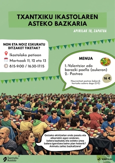 Txantxiku Ikastolaren asteako bazkaria