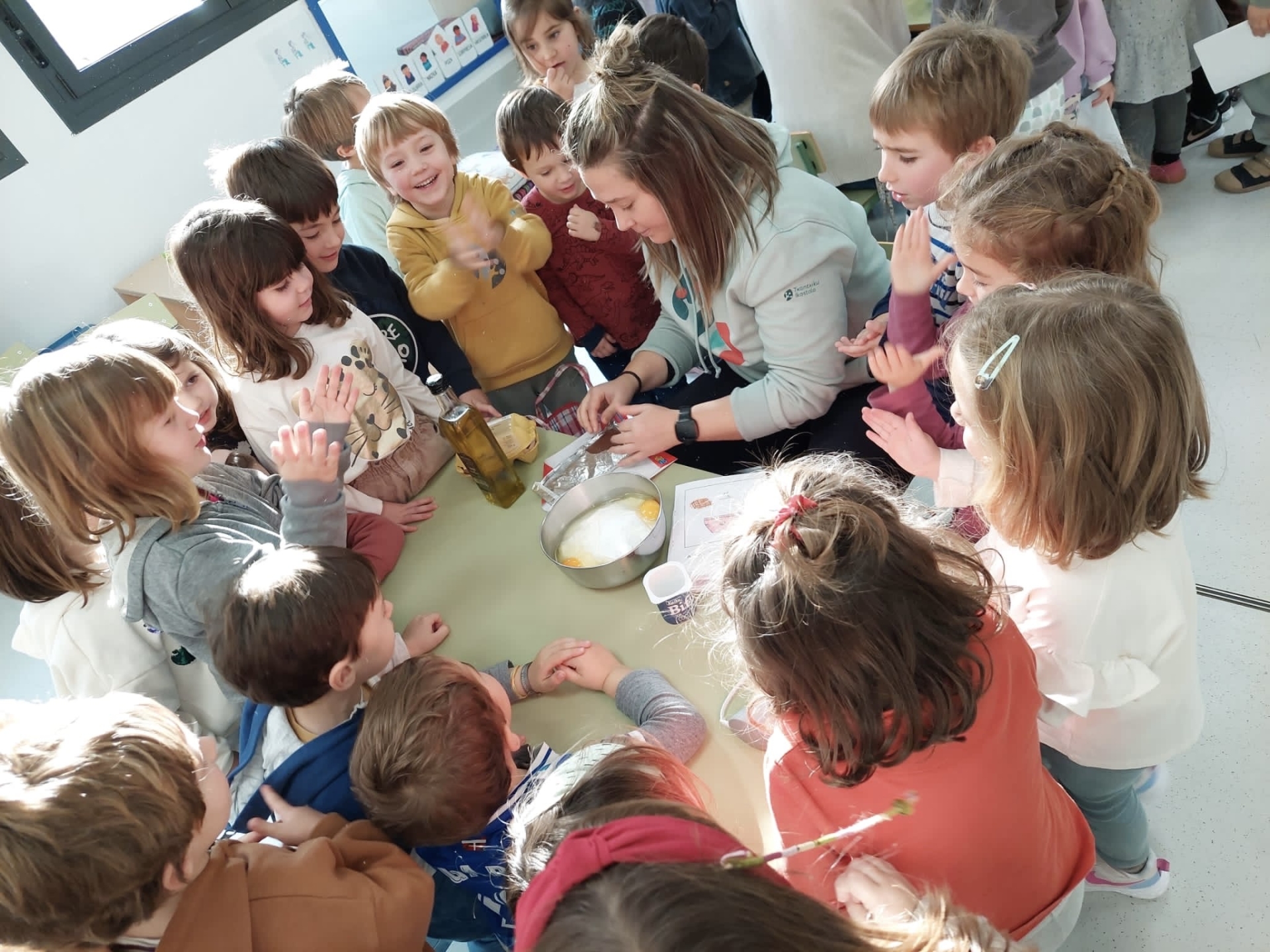 Making the cake
