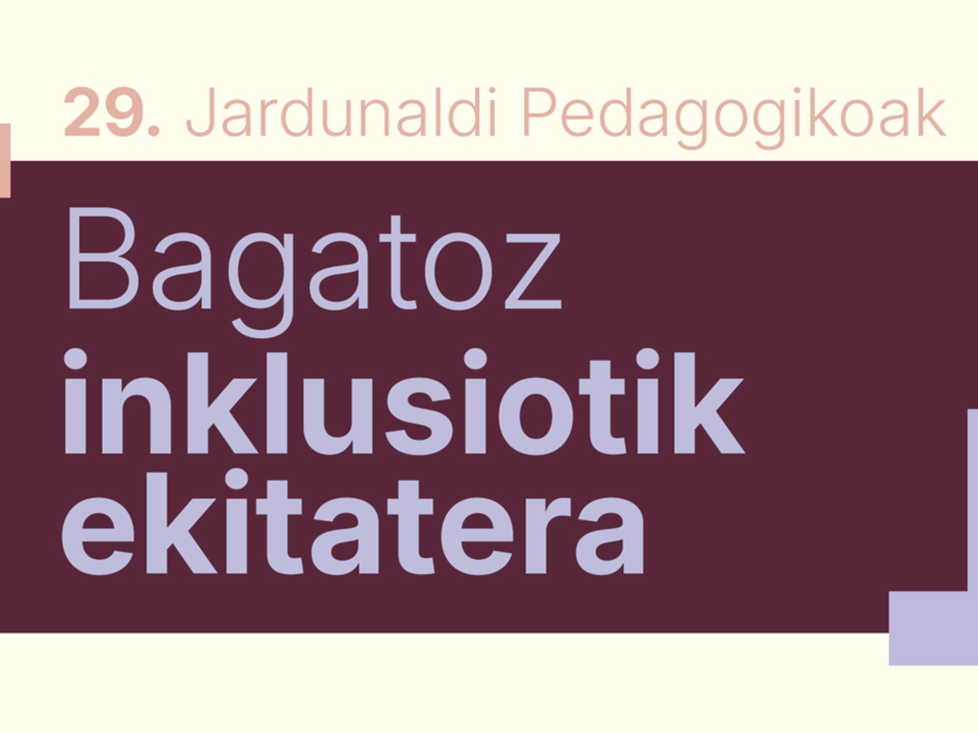29. Jardunaldi Pedagogikoak