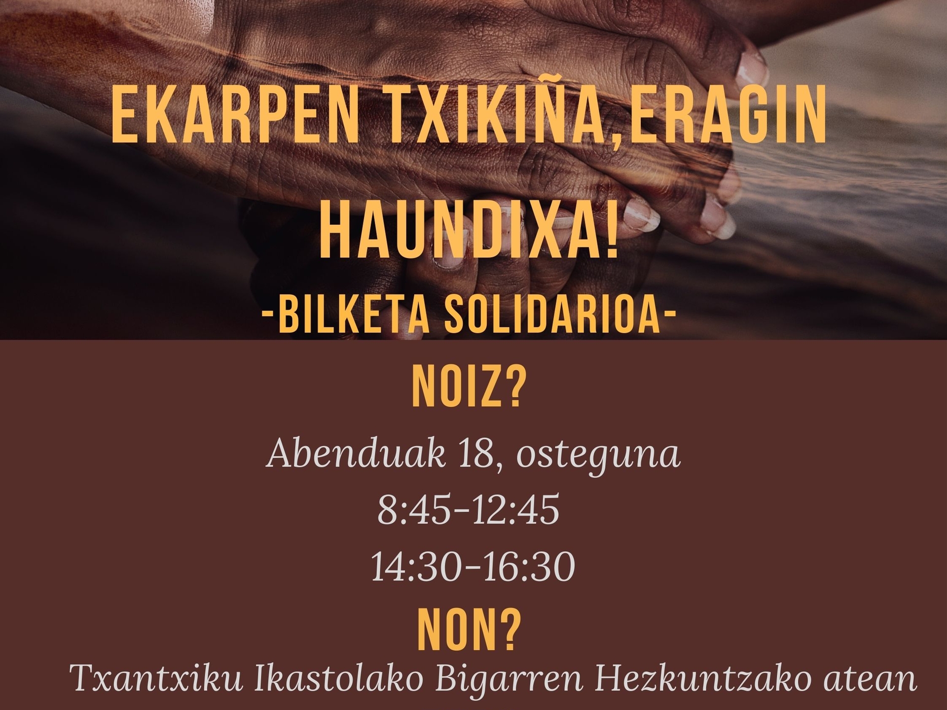 Ekarpen txikiña, eragin haundixa